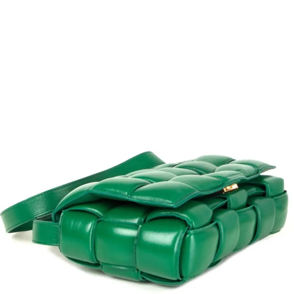 Bottega Veneta racing green and gold small padded cassette bag - Picture 5 of 8
